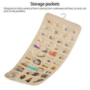 80Pockets Hanging Jewelry Organizers Storage for Holding Earring Jewelrie 3C