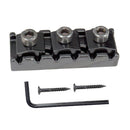 2 Pcs of Pack Guitar String Locking Nut w/ Wrench Screws for Electric Guitar