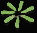 50Pcs 1.6cm Soft Plastic Fishing Lures Maggots Grubs Worms Baits Trout Breamã€LJ