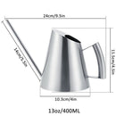 400Ml Stainless Steel Watering Can Brushed Garden Planting Sprinkler Pot Gr