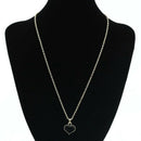 Choker Chain Necklace with Heart Pendant Black Enamel Women New HOT