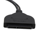 USB 3.0 to SATA 22Pin 2.5Inch Hard Disk Driver Adapter with USB Power Cable