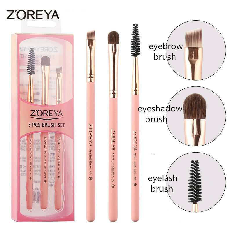 Zoreya Brand 3Pcs Face Makeup Brush Eye Make Up Tools Portable Makeup Brush Z4V6