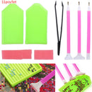 11Pcs/lot DIY Diamond Painting 5D Cross Stitch Embroidery Pen Tools Set Tweeze3C