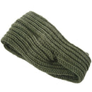Winter Women Knit Bohemia Weaving Cross Headband Handmade Hairband Head wra