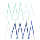 10X'Reptiles Feeder Tweezer Plastic Terrarium Clamp Feeding Tongs.Tool SkidClips