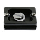 Black QAL-40 Quick Release Clamp Slide Plate Adapter For Camera Tripod