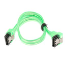 7Pin SATA 3.0 Data Drive Cable with Locking Latch 255mm Straight to Right Angle