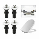 Toilet Seat Top Fix Screws Fixings 2 Pairs Universal Expanding Rubber Screw