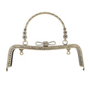 Crystal Retro Metal Purse Bag DIY Craft Frame Kiss Clasp Lock Handles 20cm