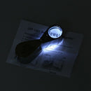 21mm Jewelers Eye Loups Tattoo Magnifier Magnifying Glass with 2 LED 30X