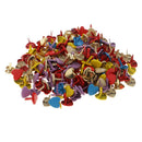 200x Colorful Metal 9mm Heart Head Split Pin Mini Brad Scrapbook Decoration