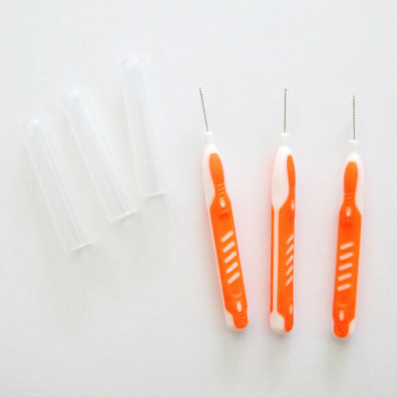 7Pcs Soft clean between interdental floss brushes dental oral care tool HT J Kw