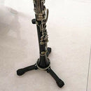 Clarinet Flute Oboe Woodwind Instrument Stand Folding Holder Rack with Black