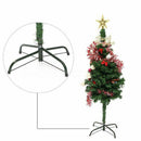 Christmas Tree Stand Green Metal Holder Base Cast Iron Stand 4 Feets Decora B8B2