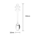 4PCS Christmas Stainless Steel Spoon Fashion Cartoon Coffee Spoon Life Home E5Z5