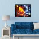 Street Walk Paintings By Numbers Kit Wall Art Paints On Canvas Home Decor