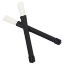 Telescopic Retractable Handles Percussion Drum Brushes Sticks (Black+White)