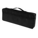Flute Wooden Carry Padded Case with Storage Gig Bag Handbag - Black