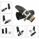 Black Plastic B Flat Clarinet Mouthpiece & Cap Clamp Woodwind Instruments U5M5