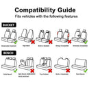 Car Front Seat Cushion Seat Cover Leather Seat Decorative Cover