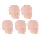 5 Piece Normal Skin Tone Bold Headsculpt Female Ball-Jointed Head Without Eyes