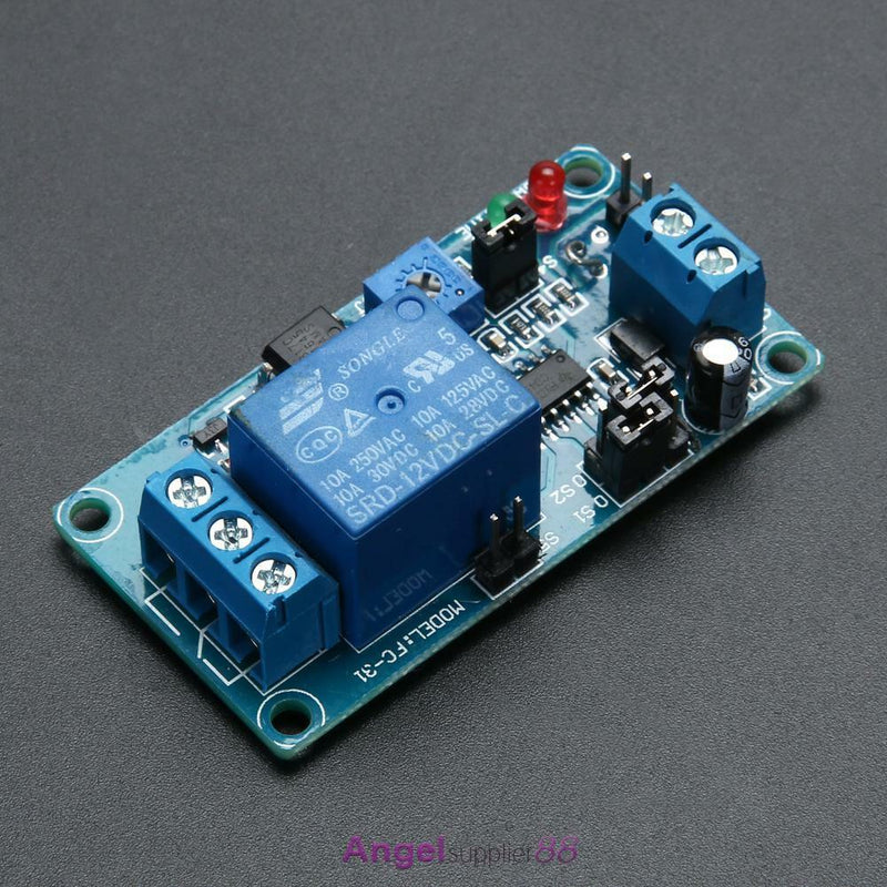 DC 12V Delay Relay Time Delay Turn on/Delay Turn off Vibration Switch Modul