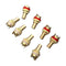 8pcs Red+White RCA Female Socket Chassis High Quality RCA CMC Female Connec O7N9