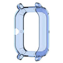 Half Pack TPU Case Cover Shell for Amazfit GTS Smartwatch (Clear Blue) A