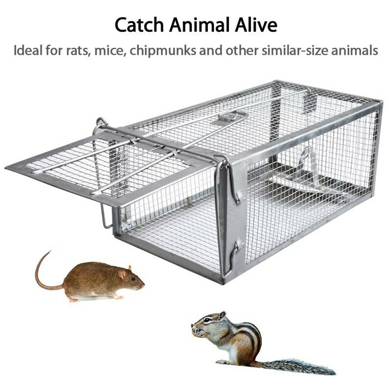 Mouse Rat Trap Cage Live Animal Pest Rodent Mouse Control Bait Catch J7B5