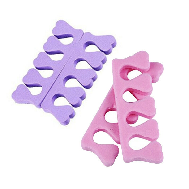 100 Pcs Soft Finger Tool Toe Nail Separator Pedicure Manicure Art M9B3