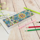 DIY Mandala Special Shaped Diamond Painting 2 Grids Students Pencil Case