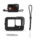 Silicone Case Anti-drop Shell Cover with Lanyard For Gopro Hero 9 Black Camera