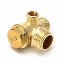 3-port Zinc Alloy Air Compressor Check Valve Central Pneumatic Valves Thread New