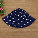 Fashion Newborn Baby Girls Boys Sun Hats Cotton Cap Crown Floral Baby Hat A