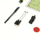 Football Coaching Board Strategy Training Aids Equipment Referee Whistle with