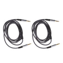 2Pack 3.5mm Male to Male Aux Audio Extension Cable with Remote Control Mic