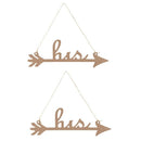 His and Hers Arrow Chair Signs for Wedding Decoration, Home Decor Wood