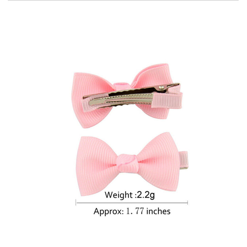 20Pcs Hair Bows Band Boutique Alligator Clip Grosgrain Ribbon Girl Baby LJ