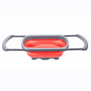 Kitchen Collapsible Colander Over The Sink Strainer With Steady Base For St X4U8