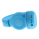 Foldable Music  Headsets w/ Wired Mode for PC/ Cell Phones Blue