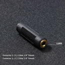 2pcs 3.5mm Jack Female to Female Audio Coupler Adapter Converter Connector