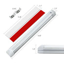 2X 72 LED Interior Light Strip Bar Car Lamp Van Caravan ON/OFF Switch WhiteS Ew