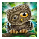 Naughty Owl 5D Diamond Painting Embroidery Cross Stitch Kit Home Room Decor