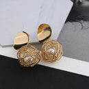 Fashion statement earrings ball Geometric earrings For Women Hanging Dangle F9X3