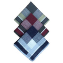 12pcs Plaid Handkerchiefs Classic Soft Hanky  Square Formal Kerchief 16''