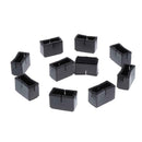 10x Rectangle Furniture Leg Covers Table Feet Inserts Bung Floor Protection