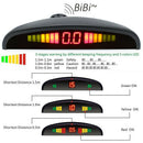 Car LED Parking Sensor Kit, Front and Rear Reverse LED Display Kit with 8 S
