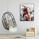 Painting By Numbers Kit DIY Charming Woman Canvas Oil Art Picture Craft