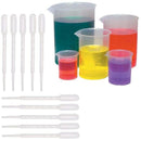 5 Sizes Plastic Beakers Measuring Cups Set(50, 100, 250, 500, 1000ML) and 2
